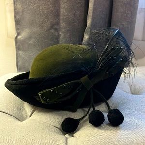 Mr John Kentucky Derby Hat 🎩 Forest Green ~ M ~ Never Worn very classic